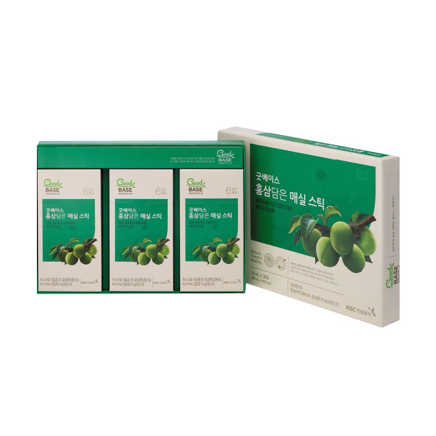 Nước Uống Hồng Sâm Goodbase Mơ 10ml*30 gói