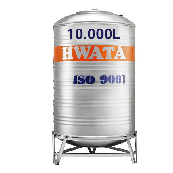 Bồn nước inox Hwata 10.000 lít đứng - HWA-BD10000