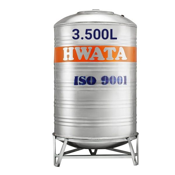 Bồn nước inox Hwata 3500 lít đứng - HWA-BD3500