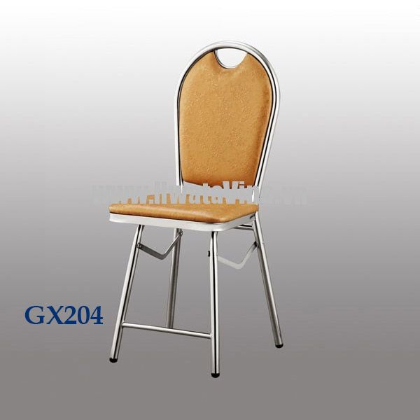 Ghế dựa inox Hwata xếp mặt simili - GX204