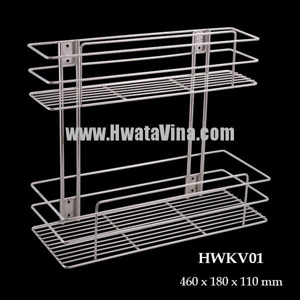 Kệ gia vị tủ 260 inox Hwata - HWKV01