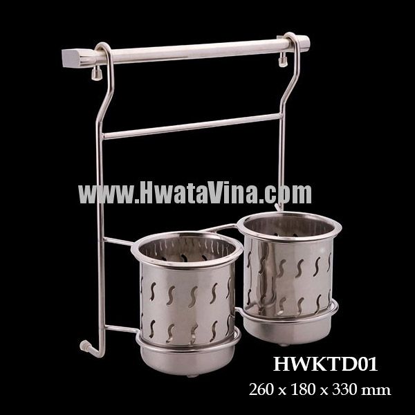 Kệ treo muỗng đũa inox Hwata - HWKTD01