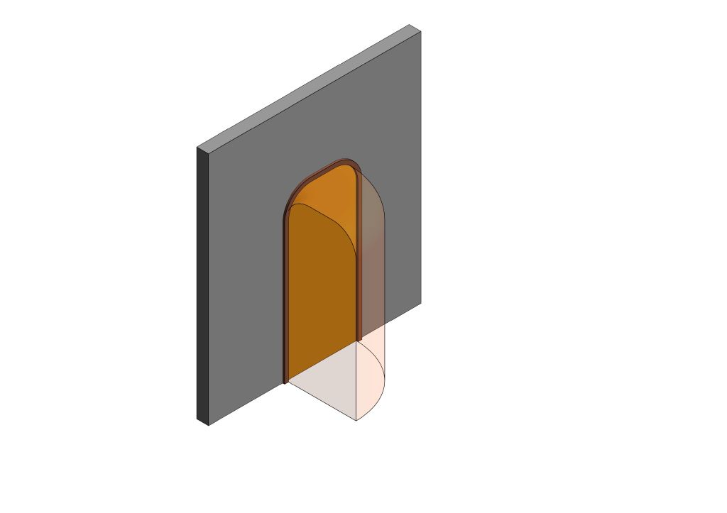 Revit Family: Generic Door Single Arch Panel