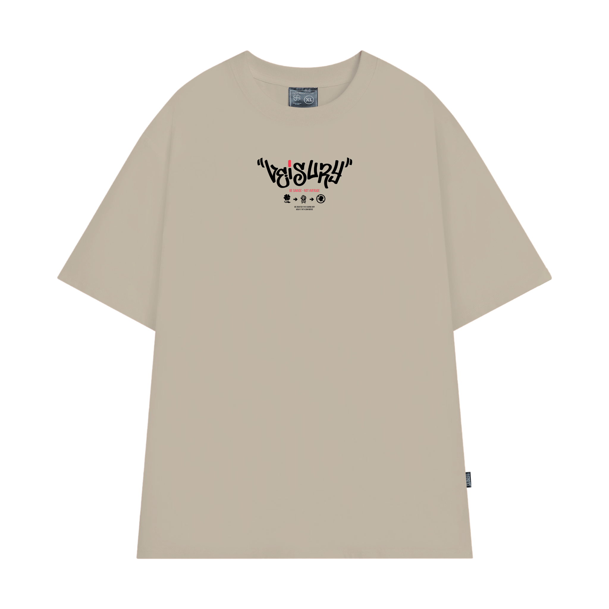 BADASS T-SHIRT / BEGIE