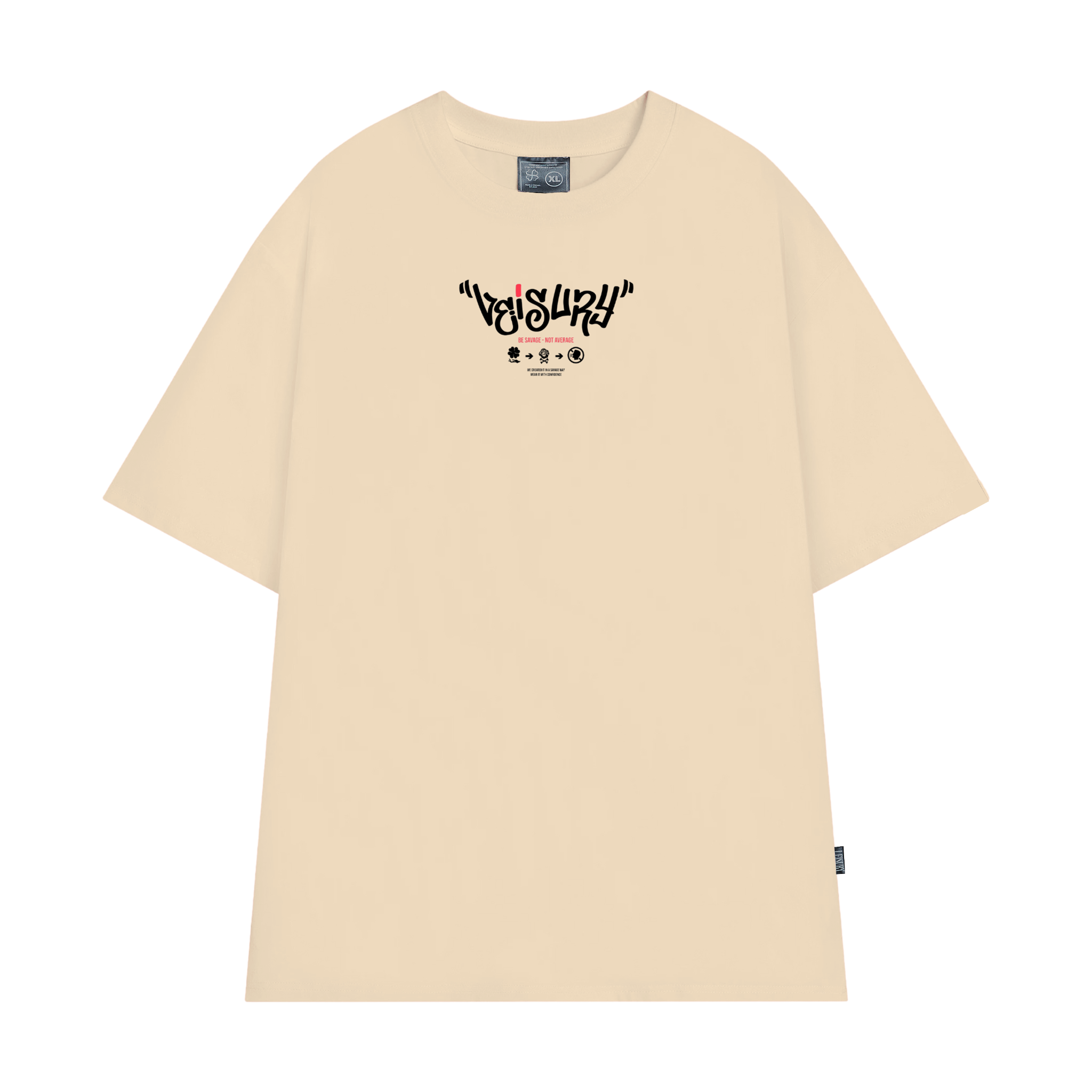 BADASS T-SHIRT / CREAM
