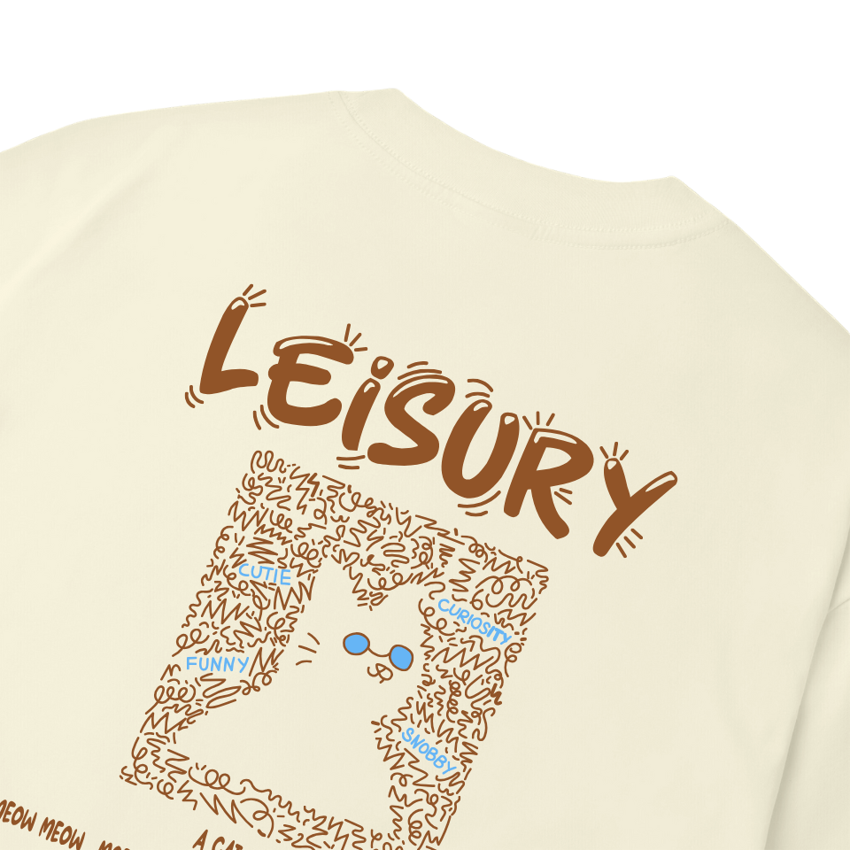 CAT QUOTE T-SHIRT / Cannoli Cream