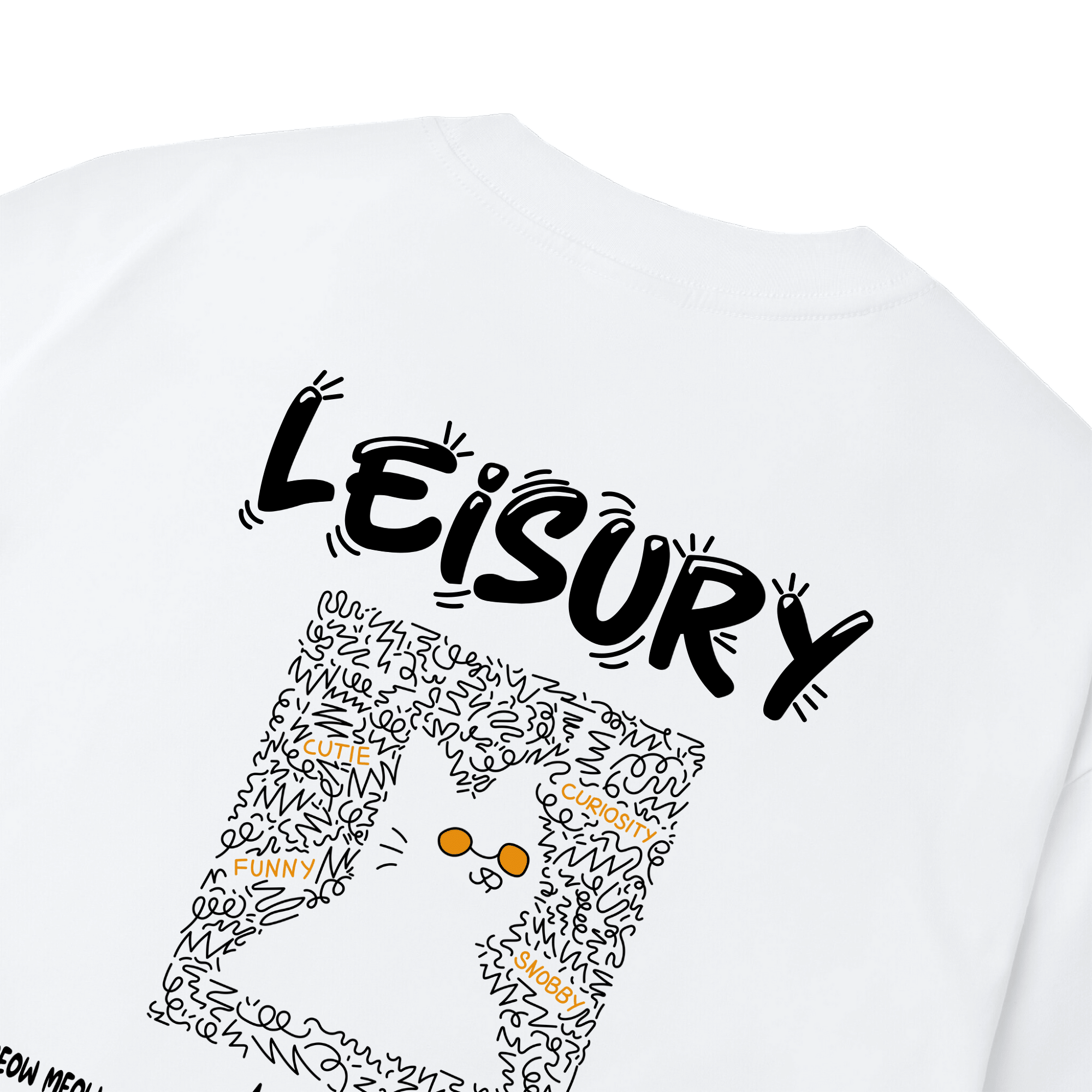 CAT QUOTE T-SHIRT / WHITE