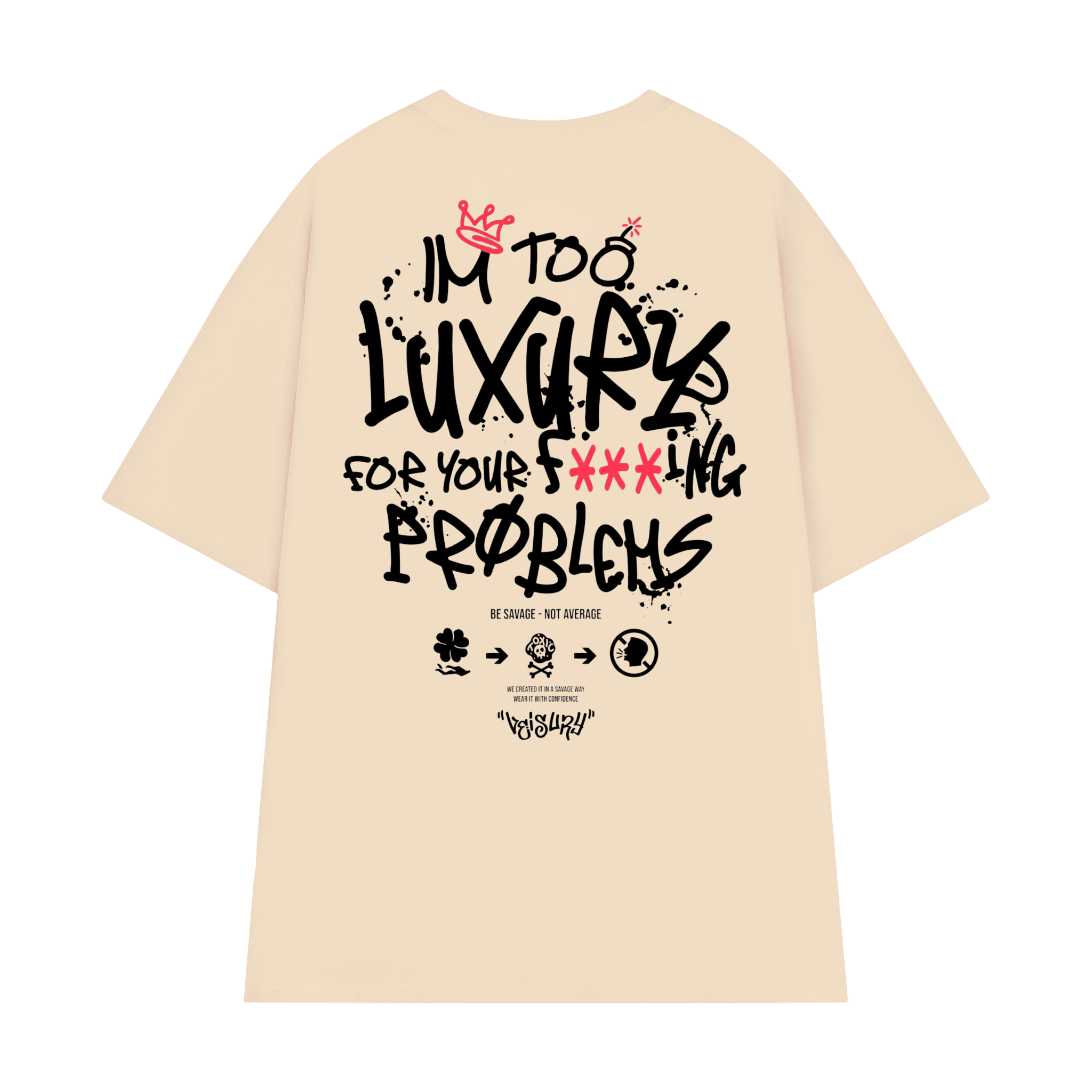 BADASS T-SHIRT / CREAM