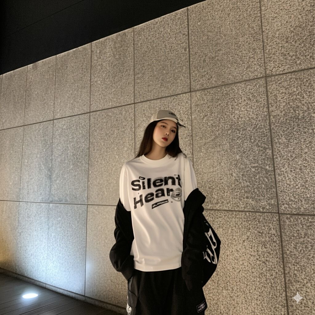 SILENT LIPS T-SHIRT / WHITE