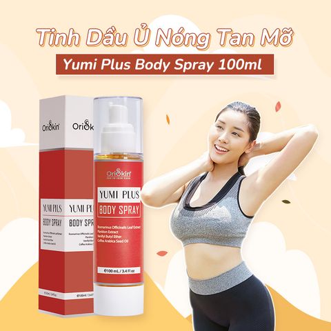 Tinh Dầu Ủ Nóng Tan Mỡ Yumi Plus Body Spray