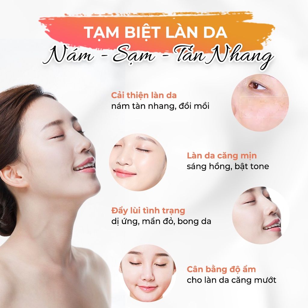 Bộ Kem Nám Tàn Nhang, Dưỡng Trắng, Mờ Thâm, Gồm Kem Oriskin Melasma Whitening Cream Và Serum Oriskin White Skin Serum.