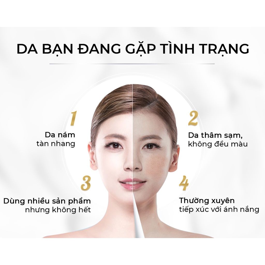 Bộ Kem Nám Tàn Nhang, Dưỡng Trắng, Mờ Thâm, Gồm Kem Oriskin Melasma Whitening Cream Và Serum Oriskin White Skin Serum.