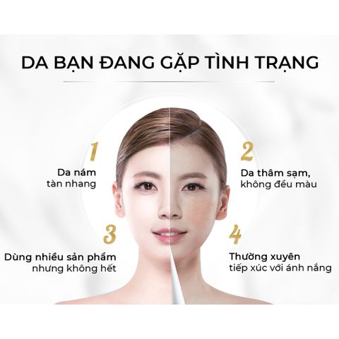 Bộ Kem Nám Tàn Nhang, Dưỡng Trắng, Mờ Thâm, Gồm Kem Oriskin Melasma Whitening Cream Và Serum Oriskin White Skin Serum.