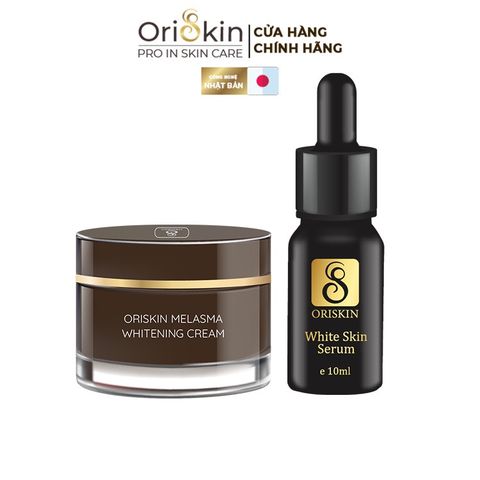 Bộ Kem Nám Tàn Nhang, Dưỡng Trắng, Mờ Thâm, Gồm Kem Oriskin Melasma Whitening Cream Và Serum Oriskin White Skin Serum.