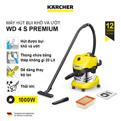 Máy hút bụi khô & ướt hiệu Karcher, WD 4 S