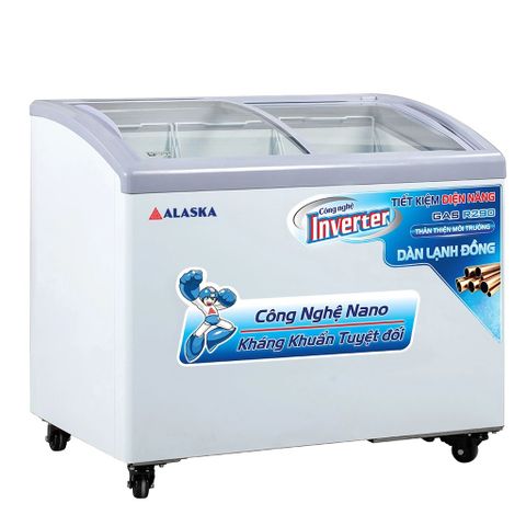 Tủ Đông Kính Cong Alaska inverter KC-210CI