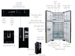 Tủ Lạnh Hitachi Inverter 540 lít R-FW690PGV7X GBK