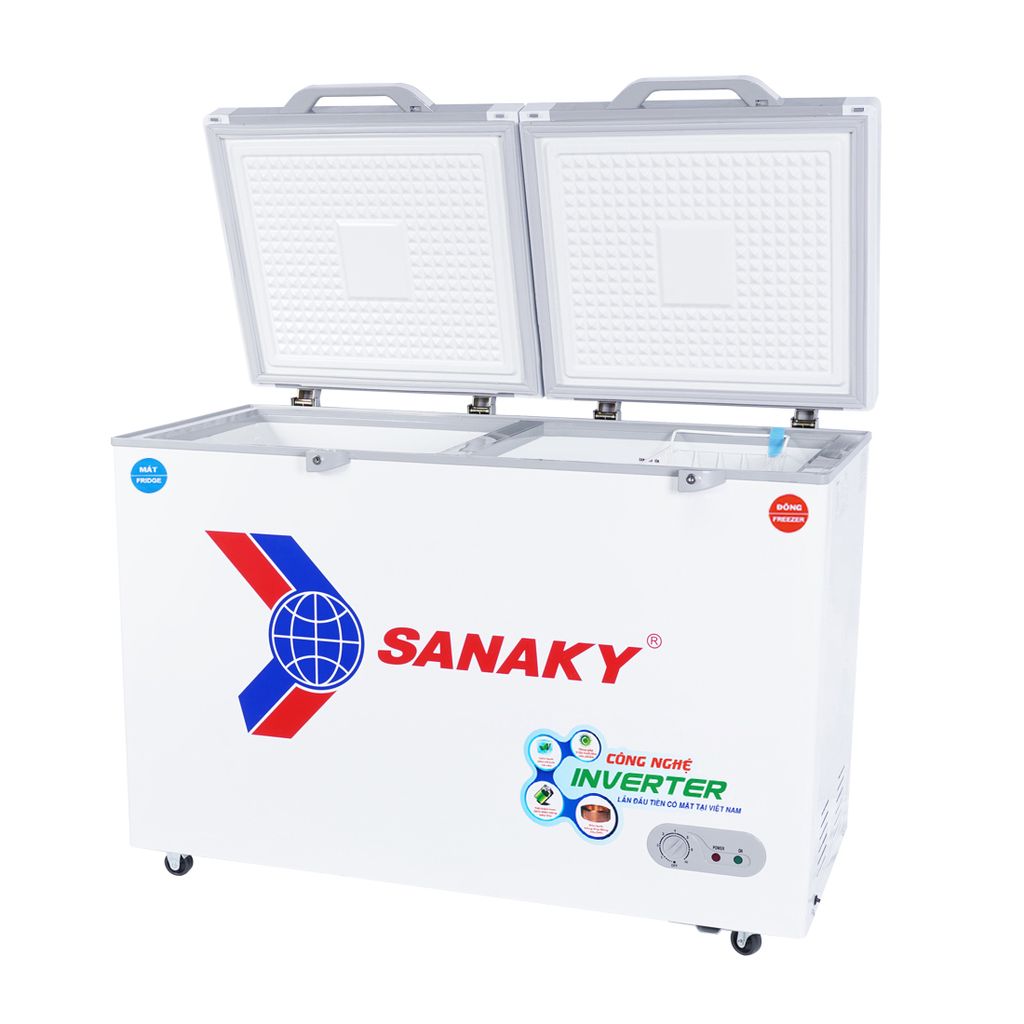 Tủ Đông Sanaky Inverter VH-4099W4K, 1 Ngăn Đông, 1 Ngăn Mát 400 Lít.