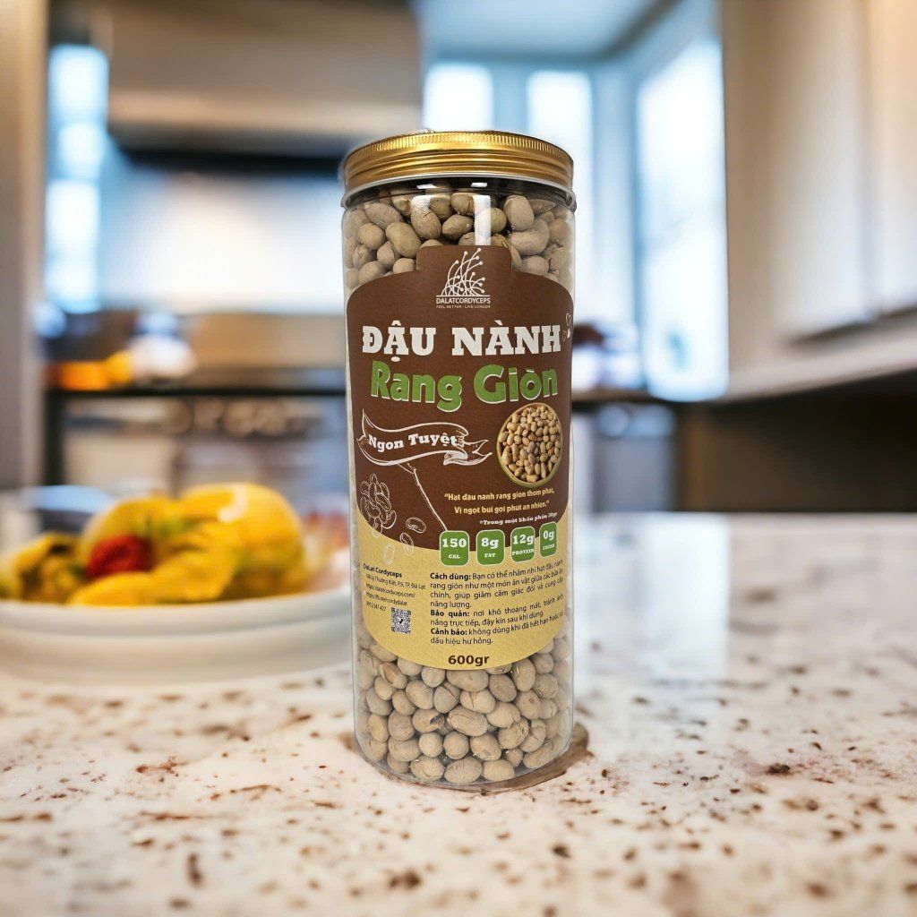 Hạt đậu nành, đỗ tương rang giòn - Dalat Cordyceps