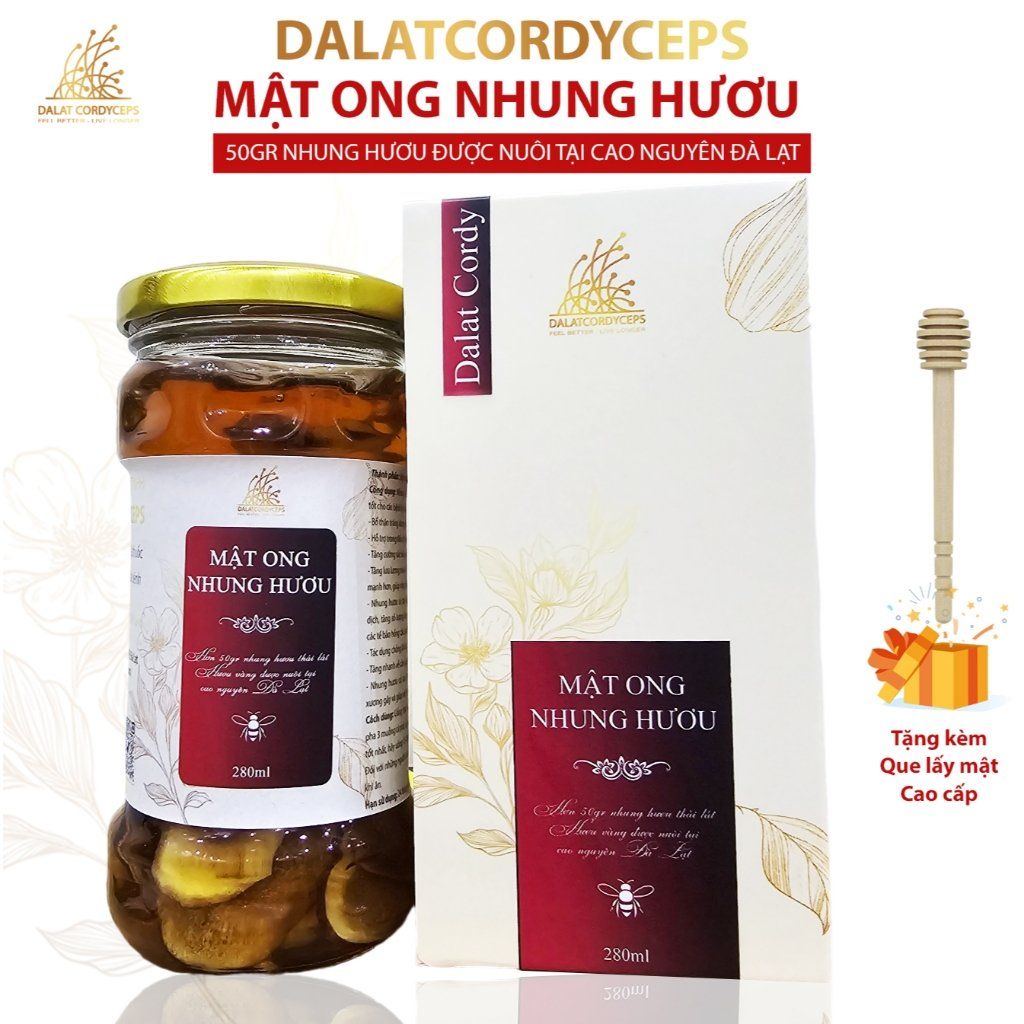 Mật ong ngâm nhung hươu - Hộp cao cấp