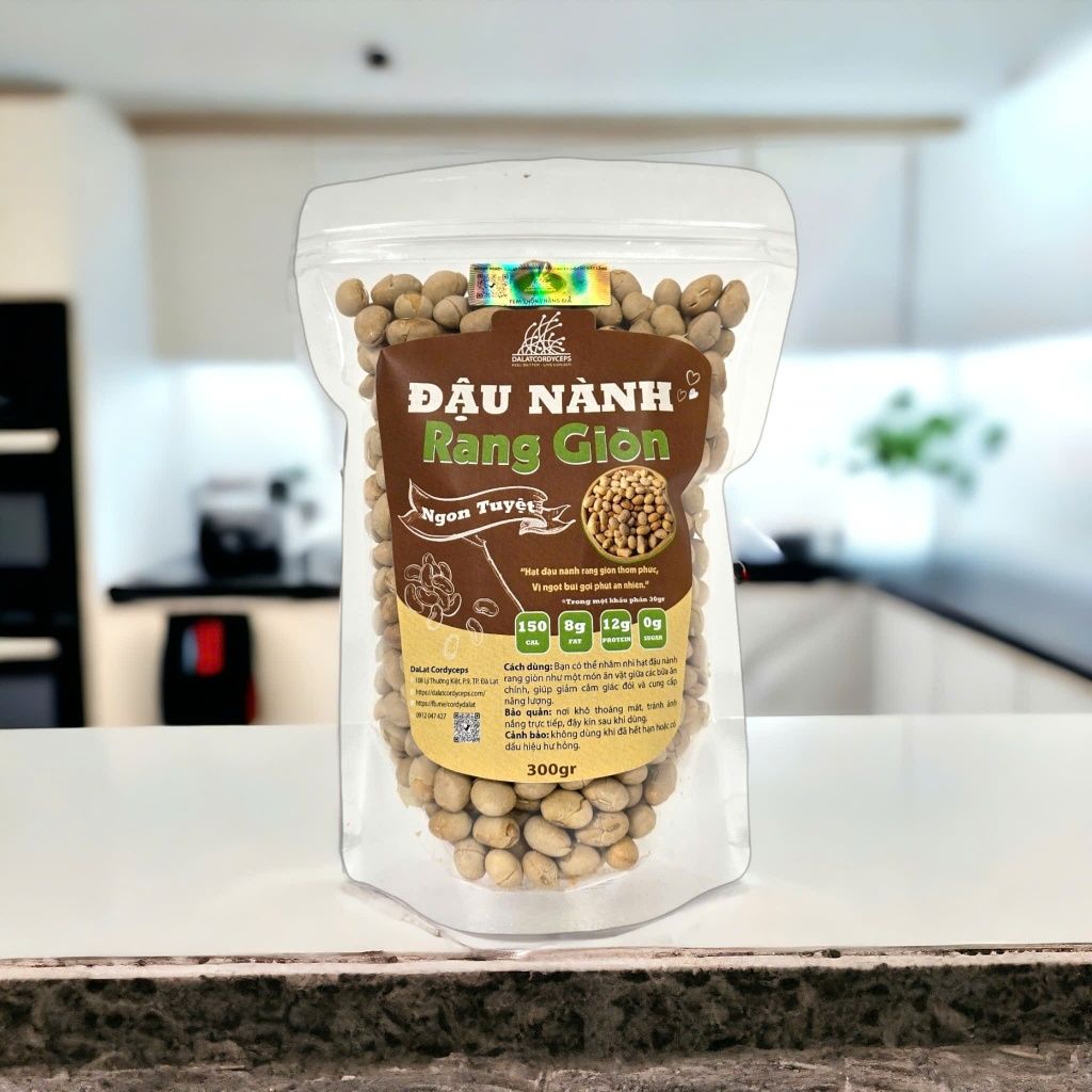 Hạt đậu nành, đỗ tương rang giòn - Dalat Cordyceps