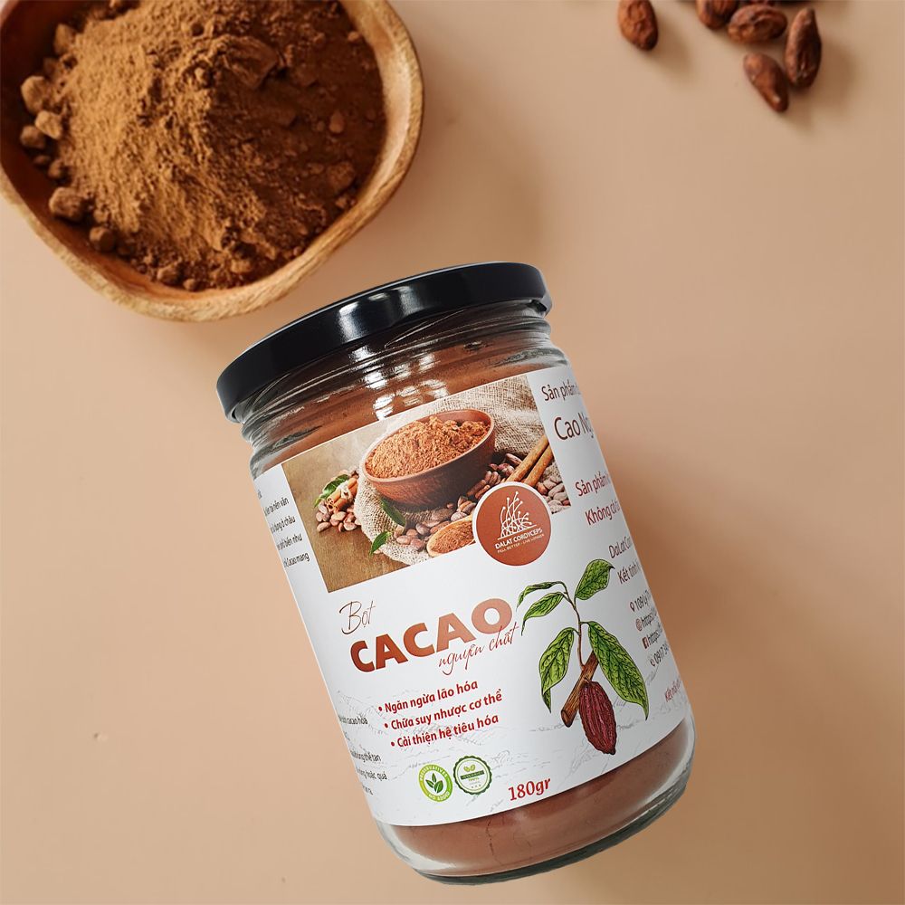 Bột cacao nguyên chất Dalat Cordyceps