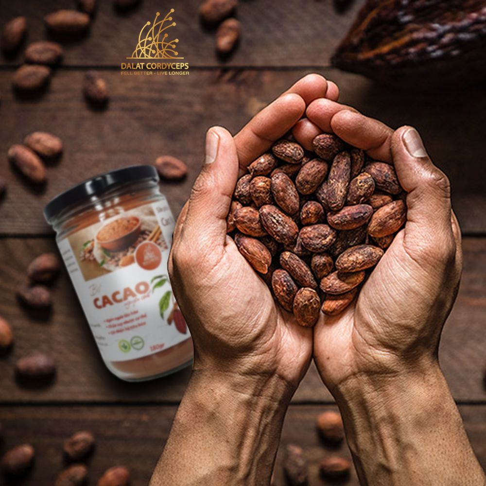 Bột cacao nguyên chất Dalat Cordyceps