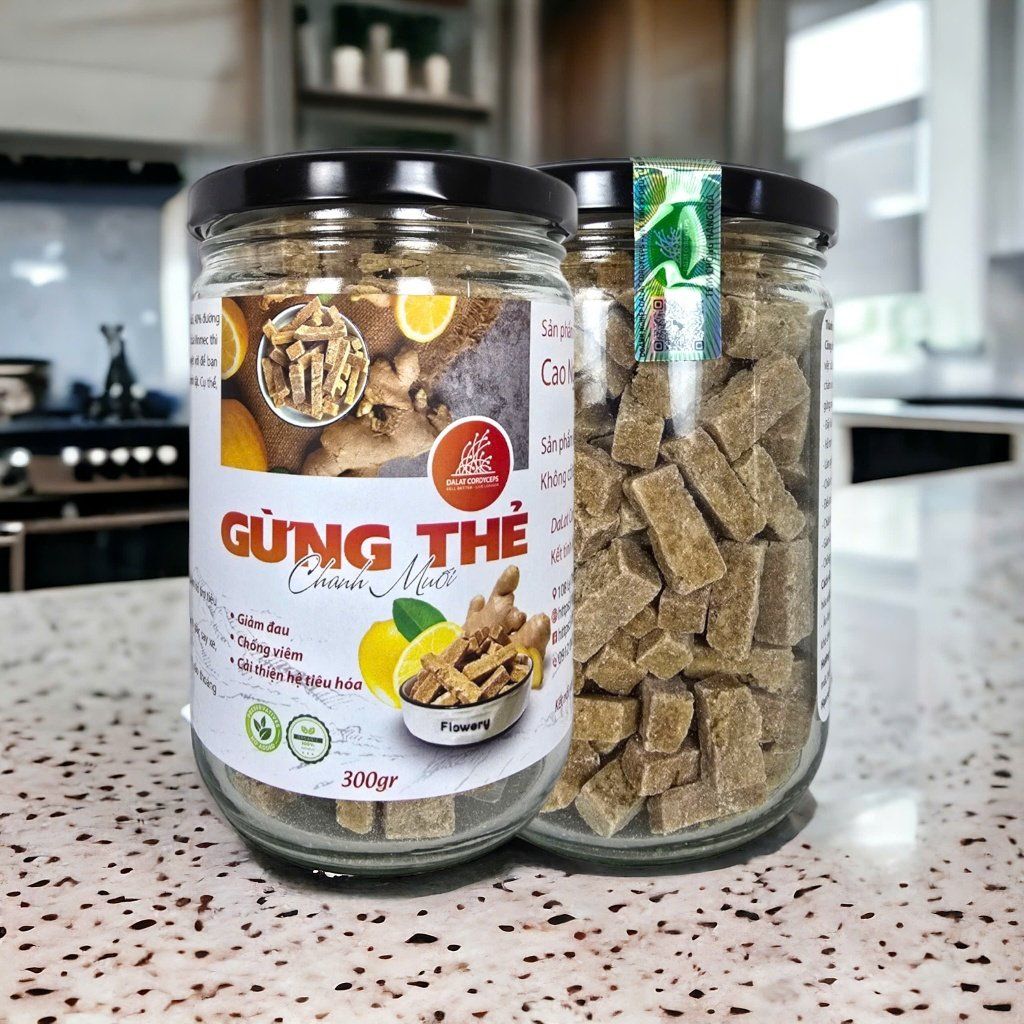 Gừng thẻ cay nồng vị chanh muối nhẹ - Dalat Cordyceps