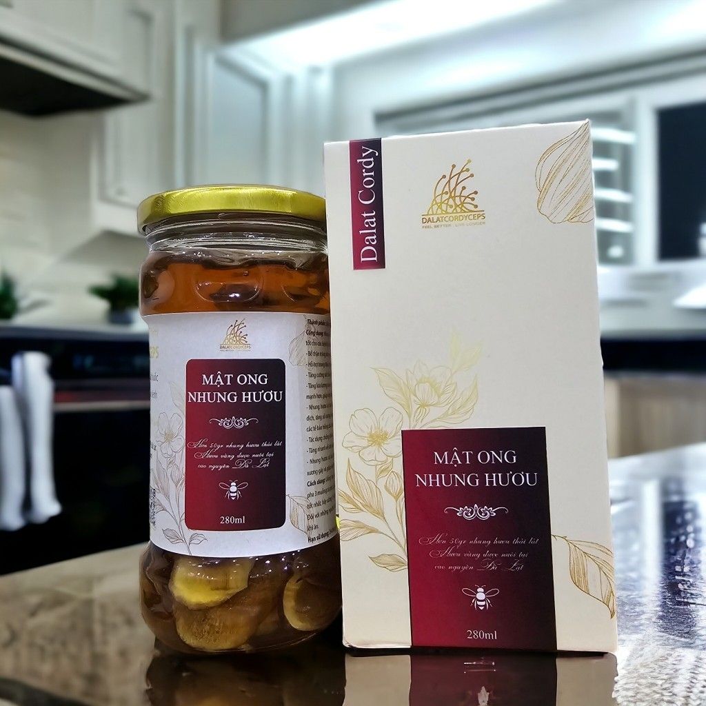 Mật ong ngâm nhung hươu - Hộp cao cấp