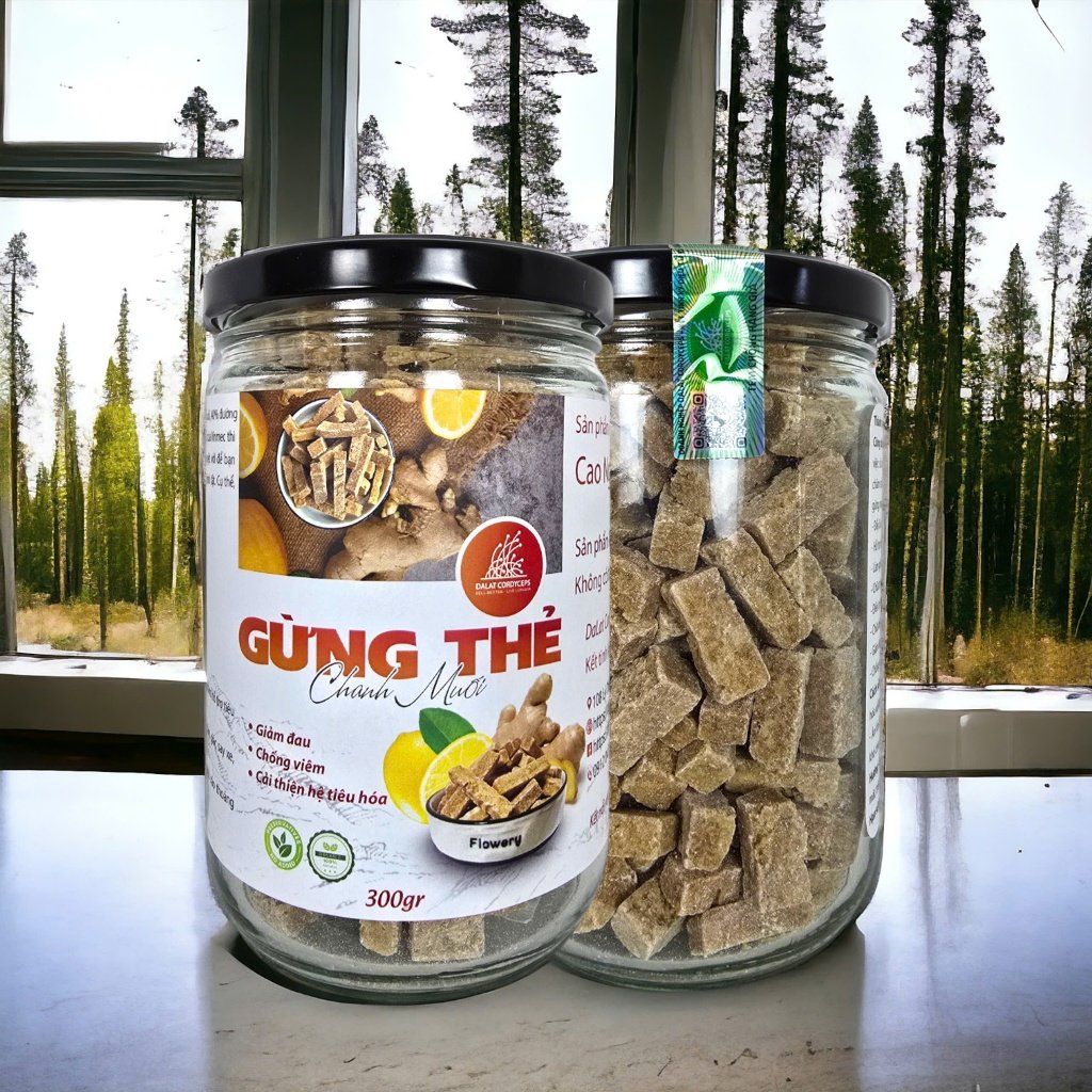 Gừng thẻ cay nồng vị chanh muối nhẹ - Dalat Cordyceps