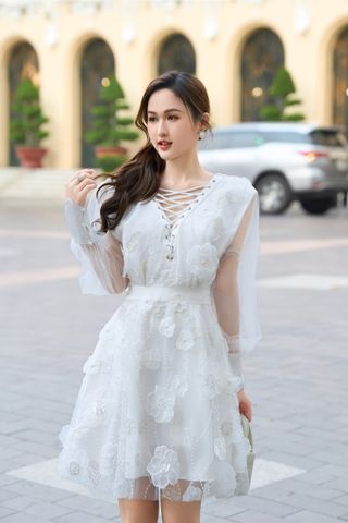  Vera Flower White Dress 