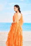  SS23 ĐẦM MAXI LILIA ORANGE 