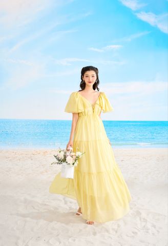  SS23 ĐẦM MAXI ANNIE YELLOW 