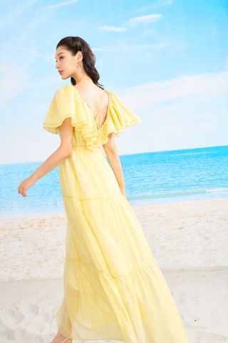  SS23 ĐẦM MAXI ANNIE YELLOW 