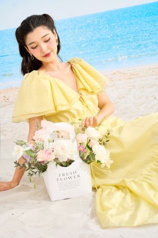  SS23 ĐẦM MAXI ANNIE YELLOW 