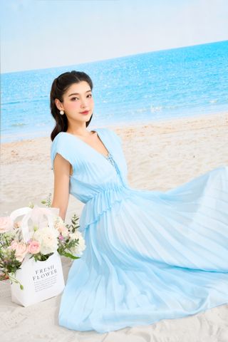  SS23 ĐẦM CAMELIA BLUE 