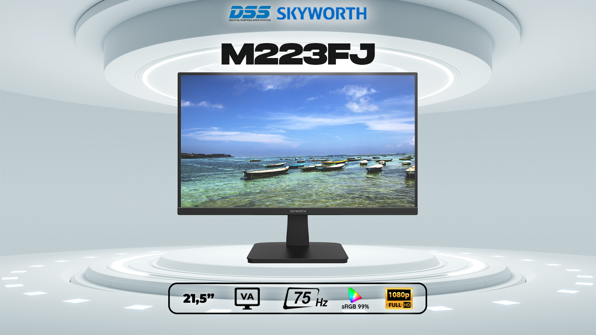 Màn hình máy tính 223FJ Skyworth 21.5 inch Full HD 75Hz VA