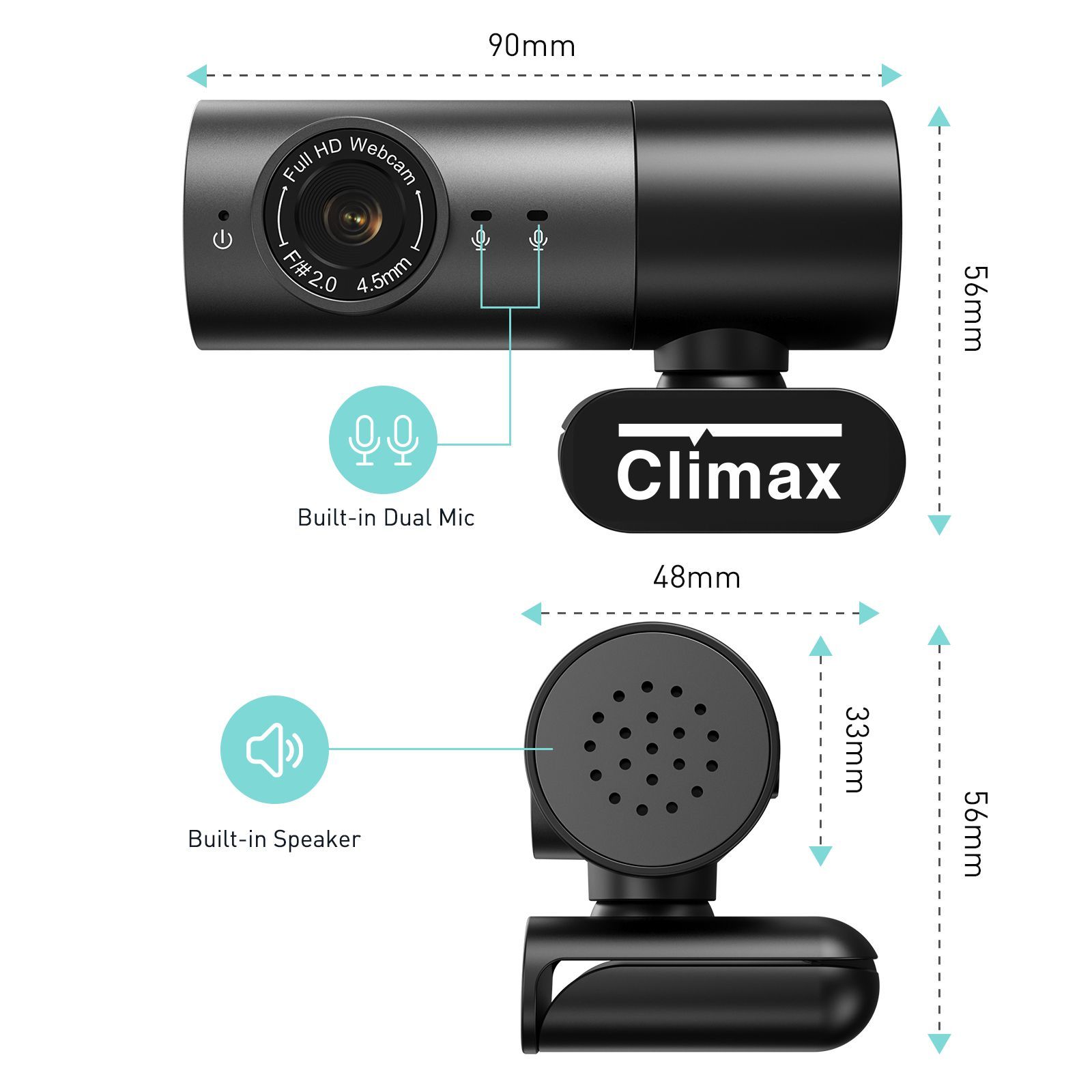 Webcam Camera hội nghị Full HD CLIMAX EH-1080P6