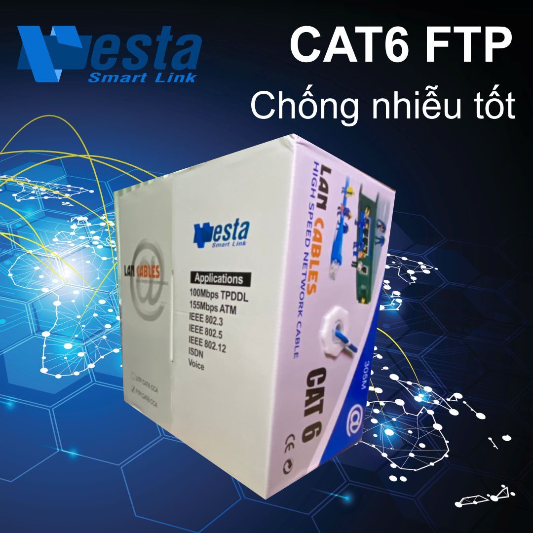 Cáp mạng Vesta Cat6 FTP VS-FTP6-CCA