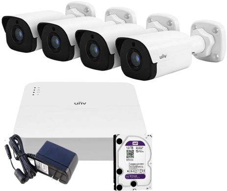 BỘ 4 CAMERA IP UNV NONE POE