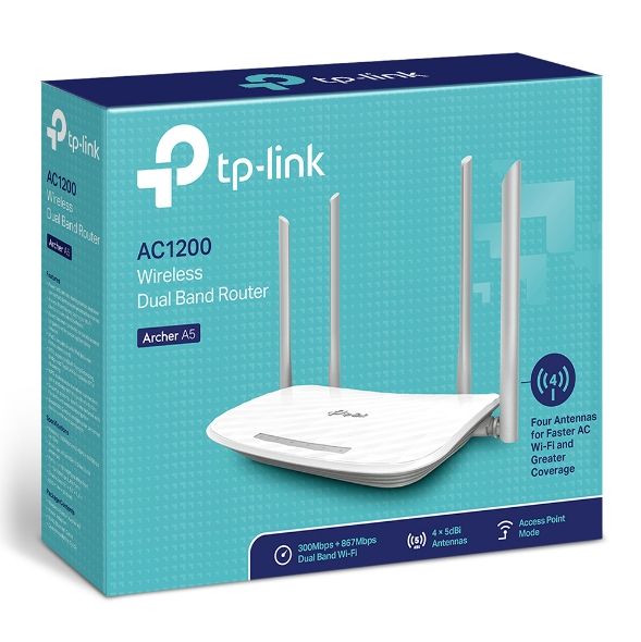 Router Wi-Fi Băng Tần Kép AC1200 Acher A5