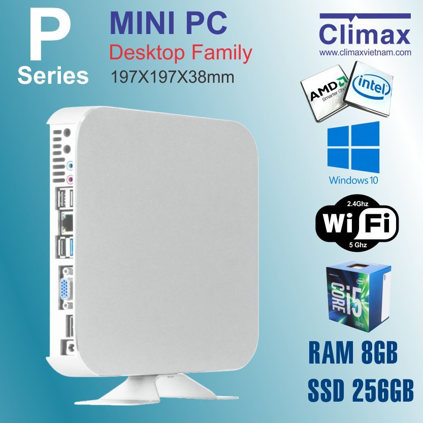 Máy tính để bàn mini PC Core i5 Climax CL-M8256-P5