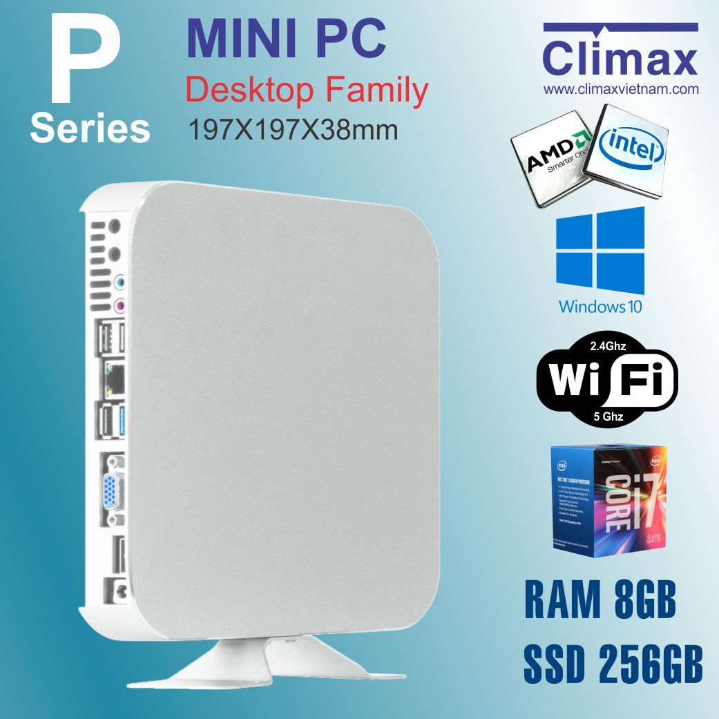 Máy tính để bàn mini PC Core i7 Climax CL-M8256-P7