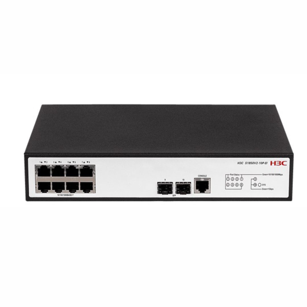 Switch H3C LS-1850V2-10P-EI-GL 8 x 1G RJ45, 2 x SFP Uplink Port