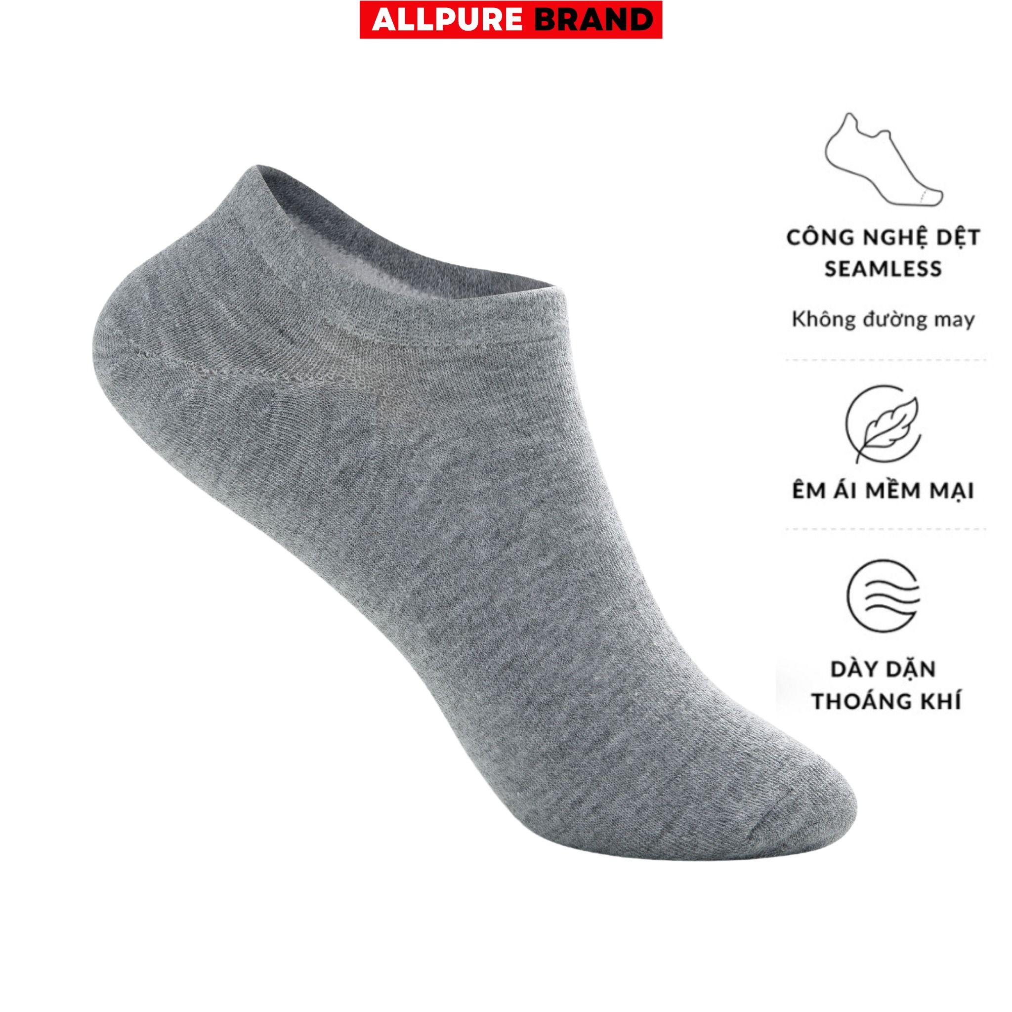 Combo 10 đôi tất lười thời trang chống tuột gót thoáng khí khử mùi thương hiệu ALLPURE
