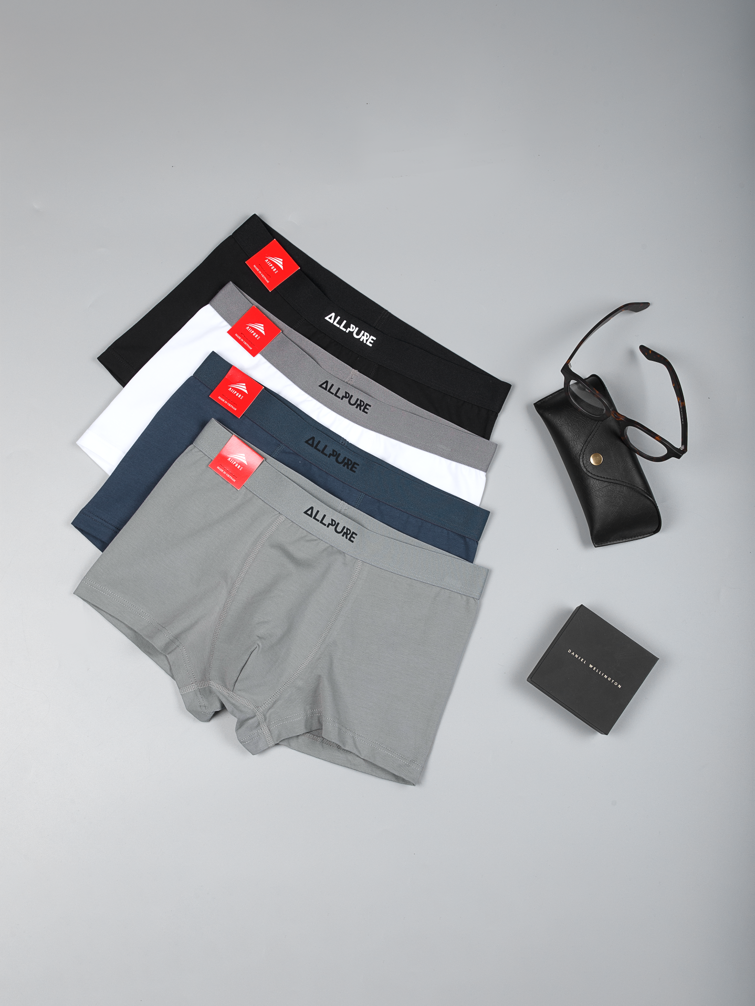 Combo 4 quần lót nam Boxer Trunk cotton ALLPURE phiên bản đặc biệt