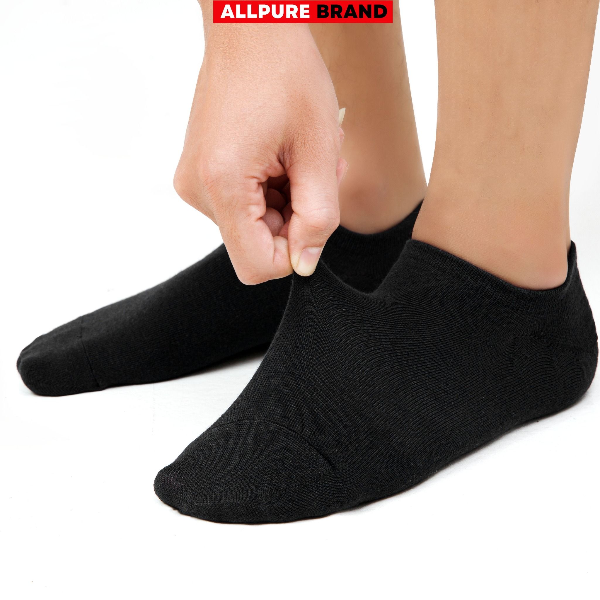 Combo 10 đôi tất lười thời trang chống tuột gót thoáng khí khử mùi thương hiệu ALLPURE