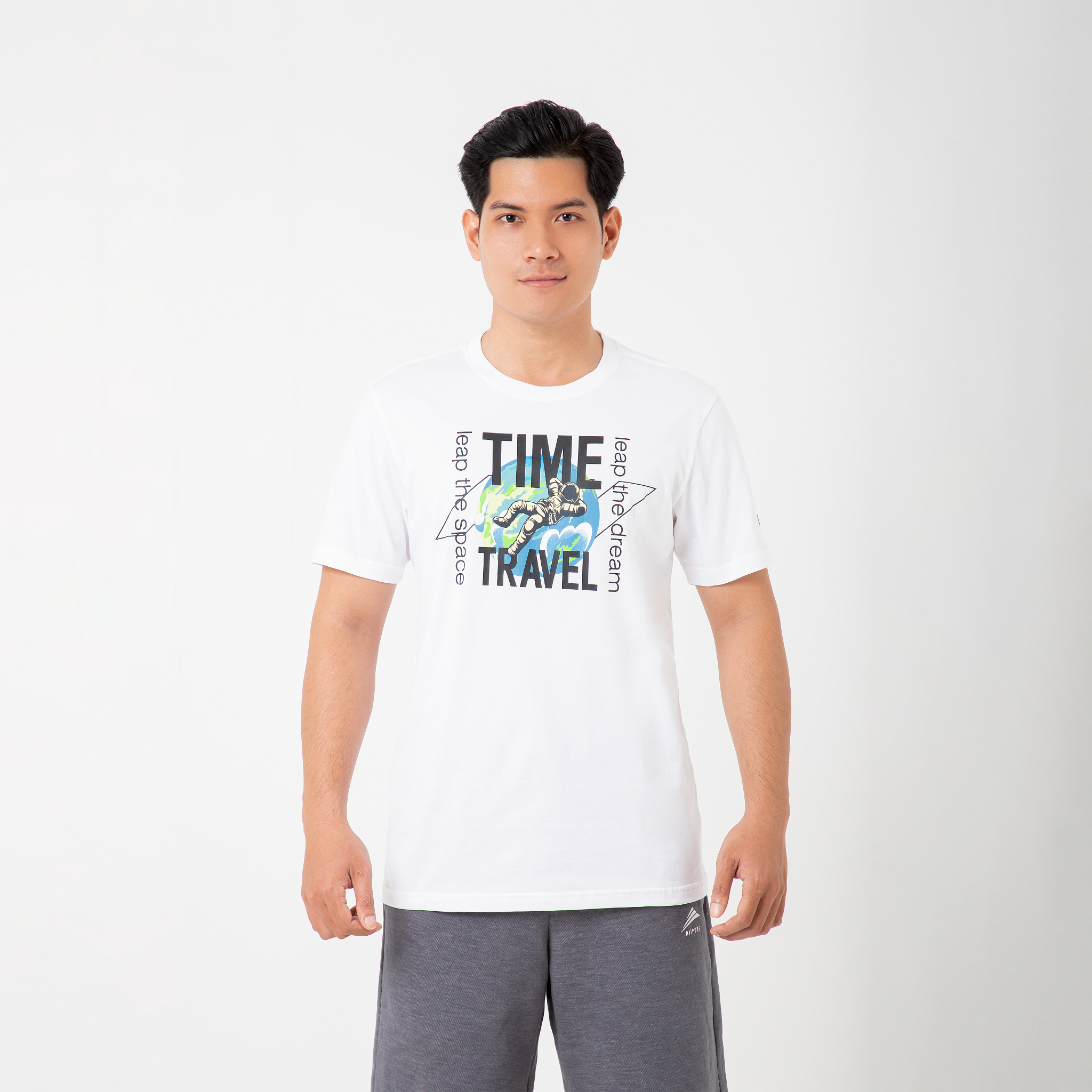 Áo thun nam cao cấp ALLPURE Space Print T-Shirt - White