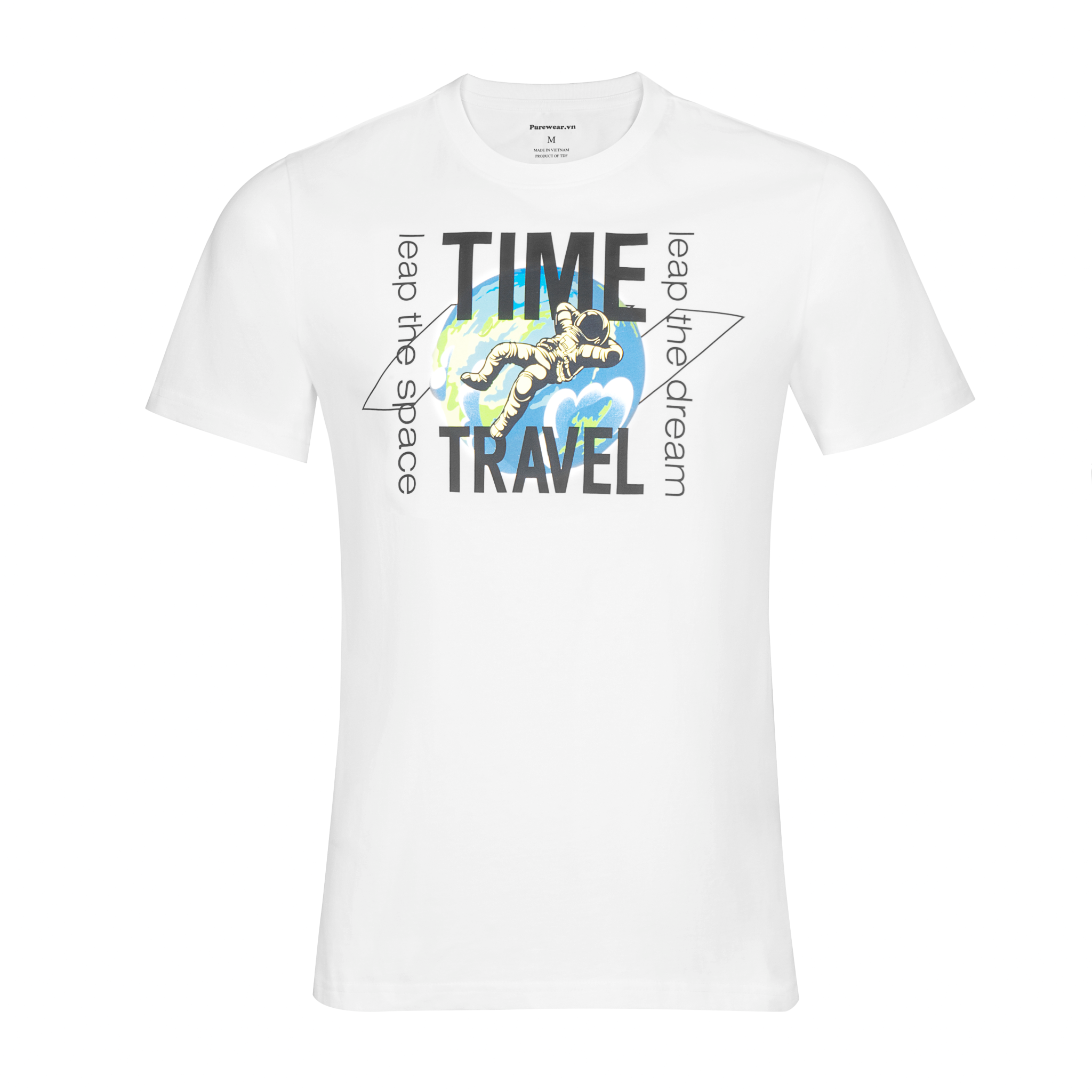 Áo thun nam cao cấp ALLPURE Space Print T-Shirt - Black