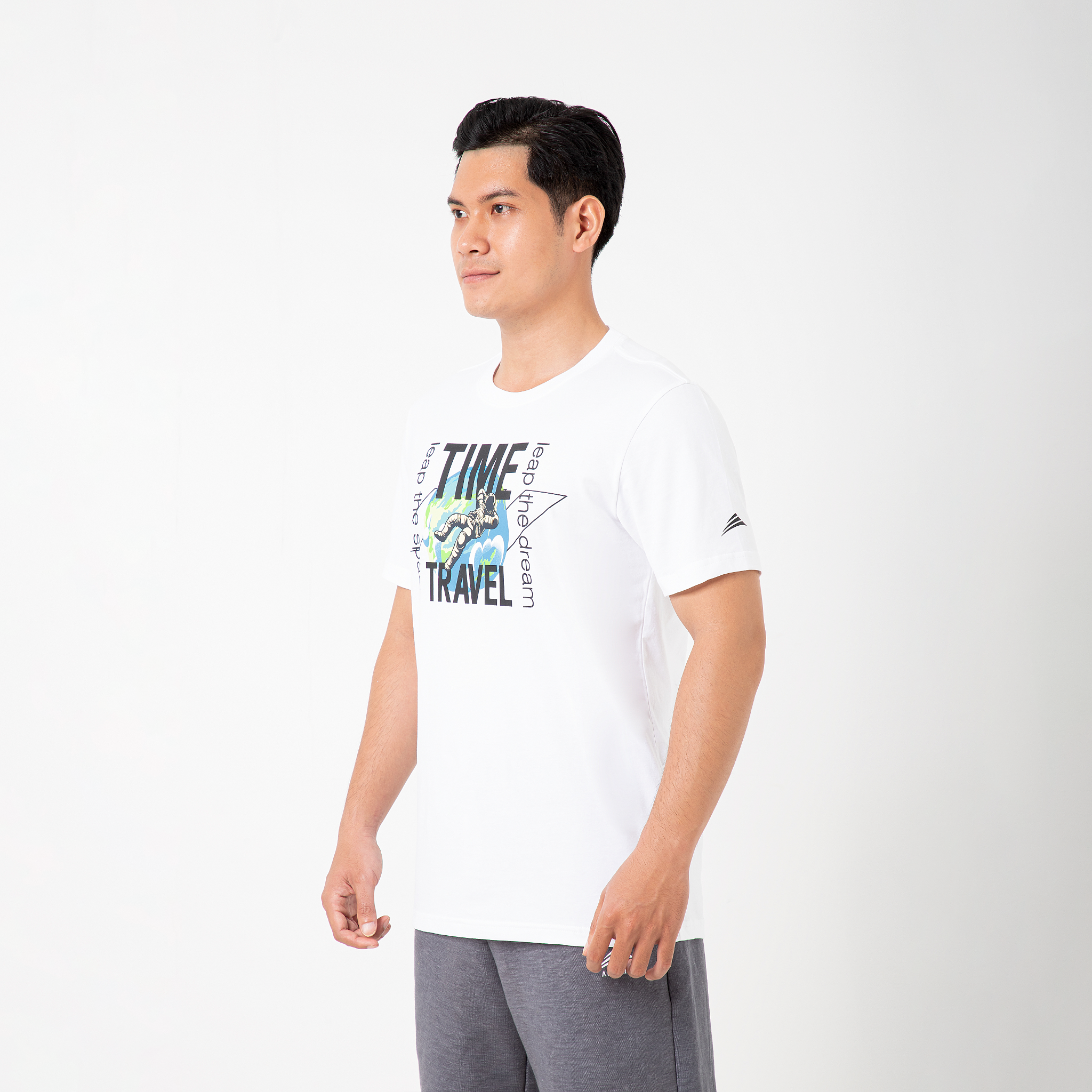 Áo thun nam cao cấp ALLPURE Space Print T-Shirt - White